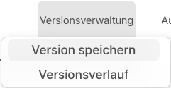 Version speichern Bild