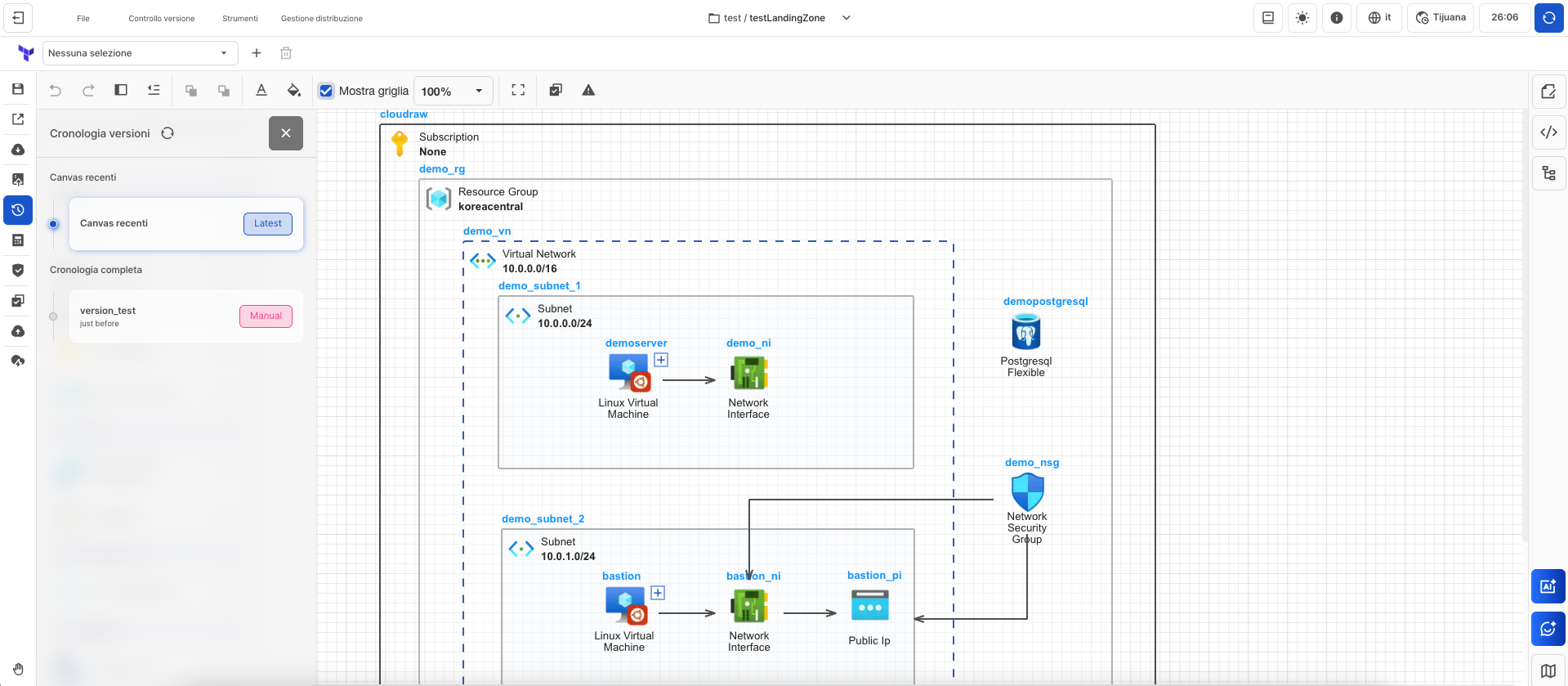 Immagine salvataggio versione